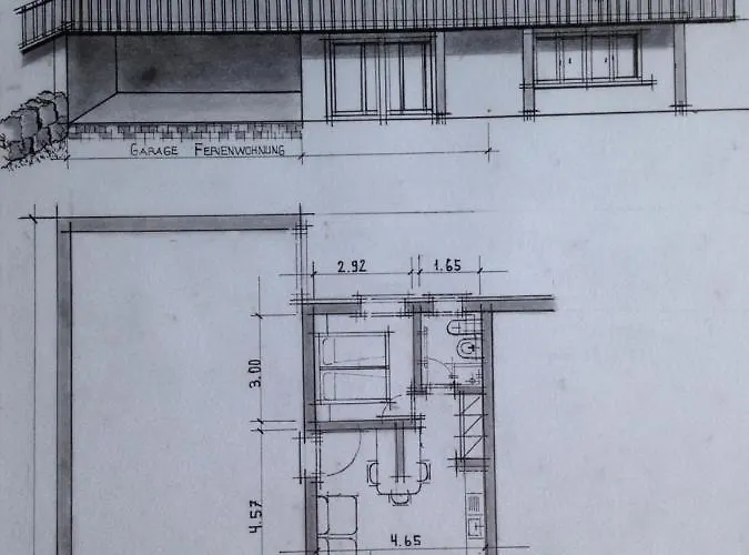 2-zimmer Ferienwohnung,parterre,sitzplatz,garage Lejlighed